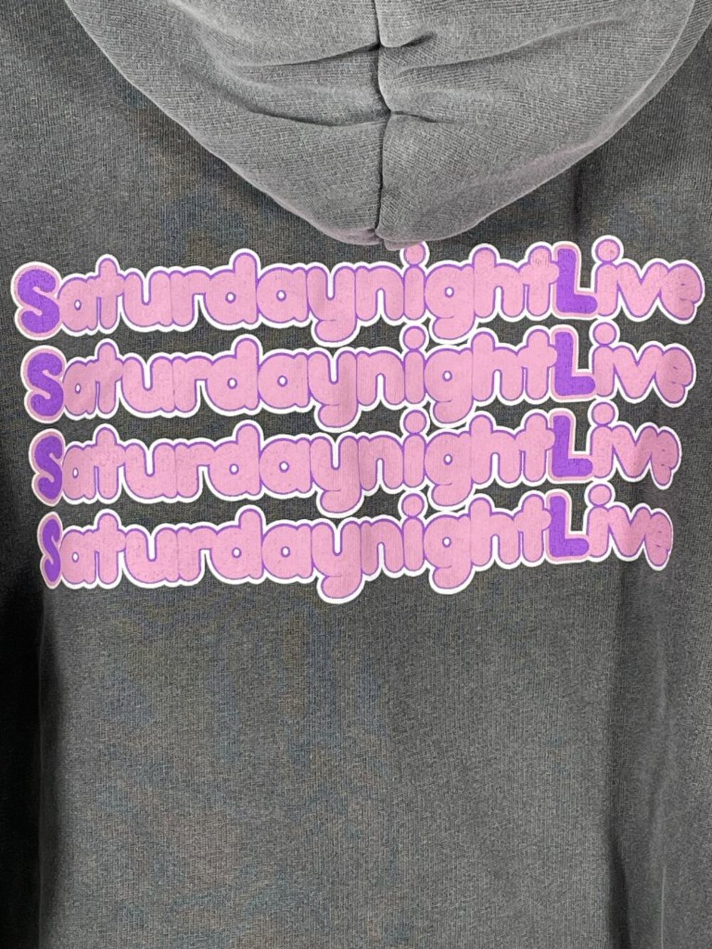 Blue & Cream Snl Hoodie Gray Graphic Sweatshirt Saturday Night Live M — image 6 of 8